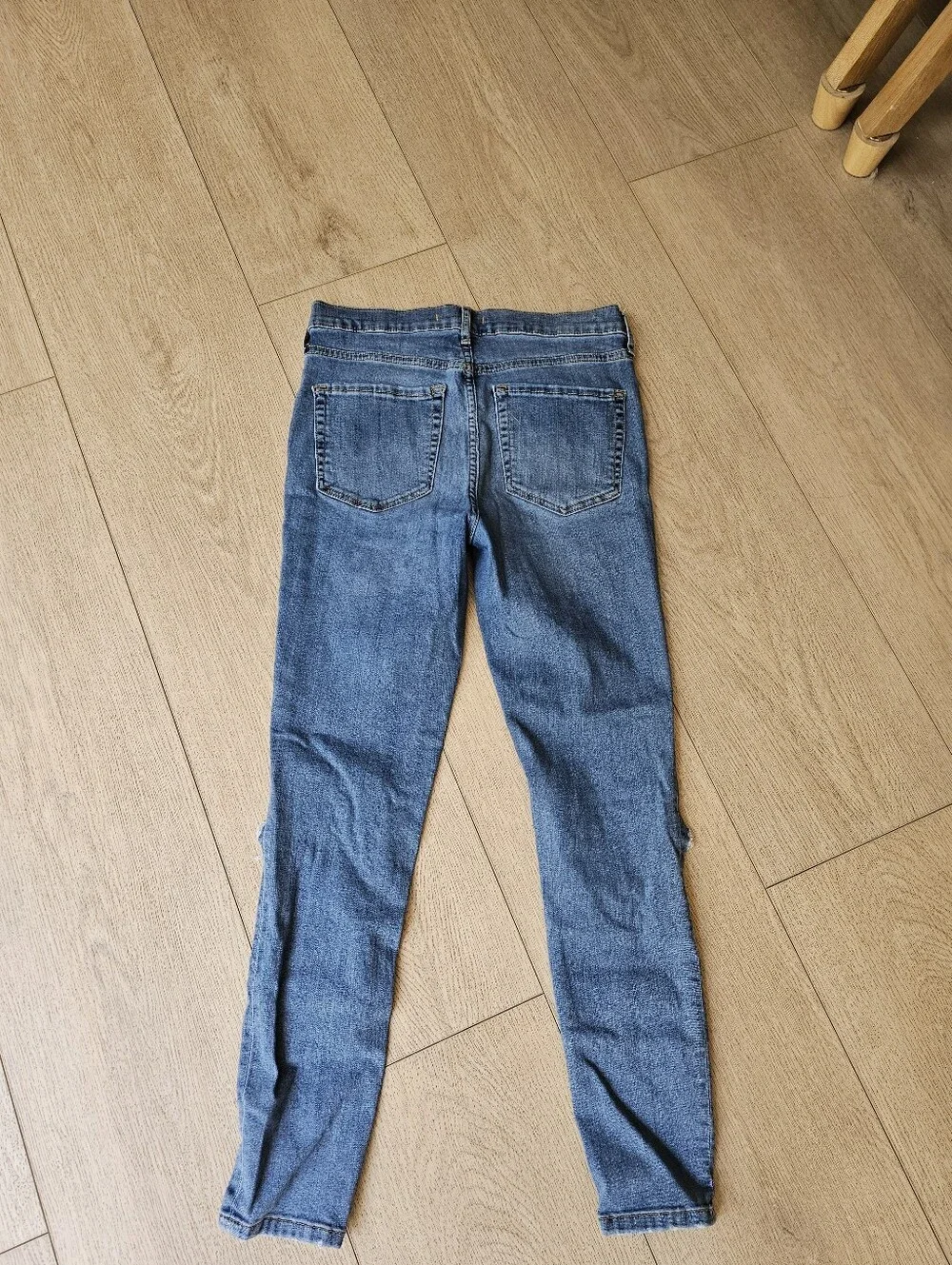 Free People Busted Knee Skinny Jeans 28